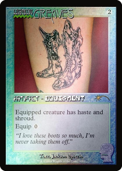 Lightning Greaves (1662) (Rainbow Foil), Secret Lair Drop Series 1662