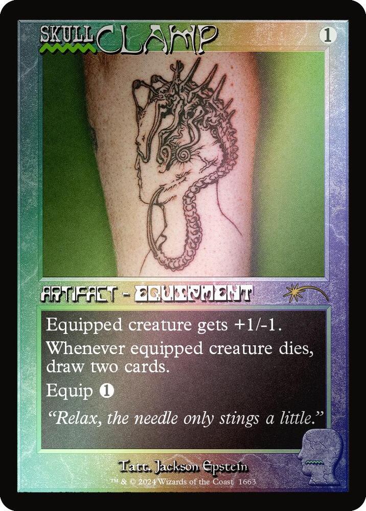 Skullclamp (1663) (Rainbow Foil), Secret Lair Drop Series 1663