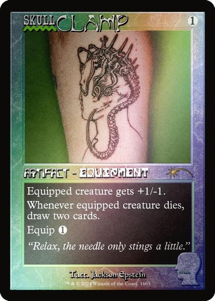 Skullclamp (1663) (Rainbow Foil), Secret Lair Drop Series 1663