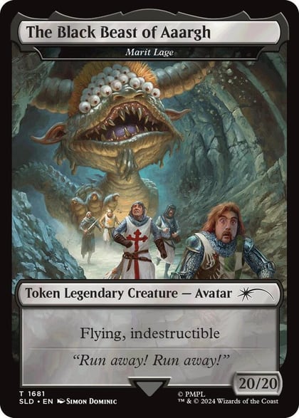 The Black Beast of Aaargh - Marit Lage Token, Secret Lair Drop Series 1681