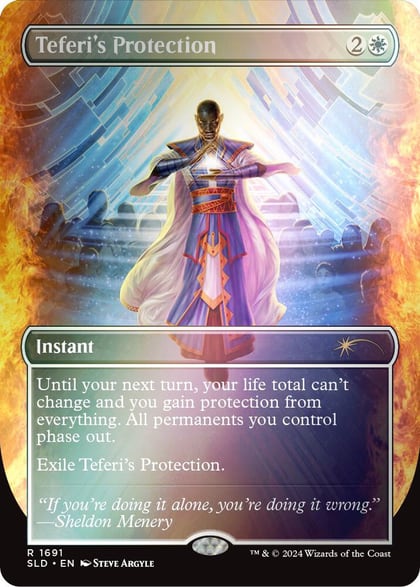 Teferi's Protection (1691) (Rainbow Foil), Secret Lair Drop Series 1691