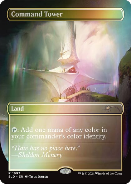 Command Tower (1697) (Rainbow Foil), Secret Lair Drop Series 1697
