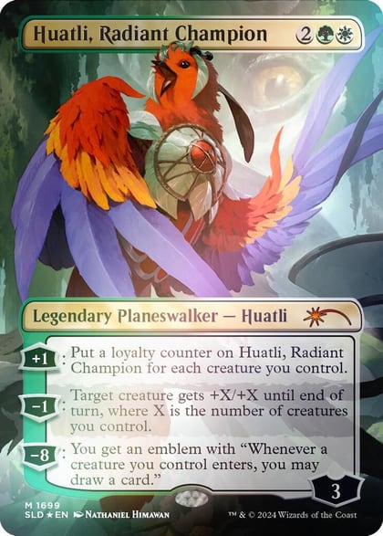 Huatli, Radiant Champion (Rainbow Foil), Secret Lair Drop Series 1699