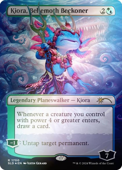 Kiora, Behemoth Beckoner (Rainbow Foil), Secret Lair Drop Series 1700