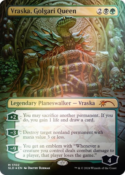 Vraska, Golgari Queen (1702) (Rainbow Foil), Secret Lair Drop Series 1702