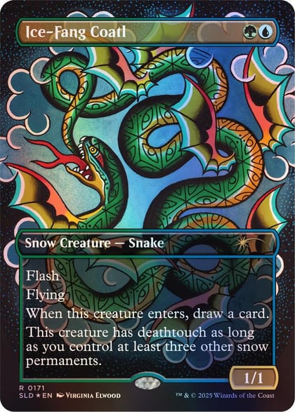 Ice-Fang Coatl (0171) (Rainbow Foil), Secret Lair Drop Series 171