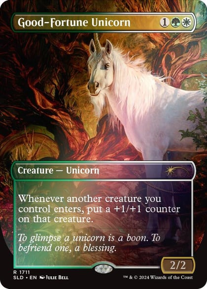 Good-Fortune Unicorn (Rainbow Foil), Secret Lair Drop Series 1711