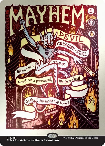 Mayhem Devil (Rainbow Foil), Secret Lair Drop Series 1715