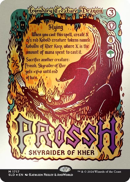 Prossh, Skyraider of Kher (Rainbow Foil), Secret Lair Drop Series 1717