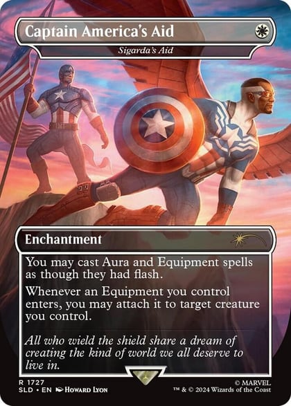 Captain America's Aid - Sigarda's Aid, Secret Lair Drop Series 1727