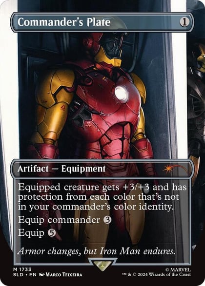 Commander's Plate (1733) (Rainbow Foil), Secret Lair Drop Series 1733