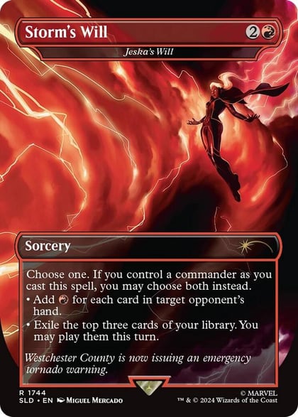 Storm's Will - Jeska's Will (Rainbow Foil), Secret Lair Drop Series 1744