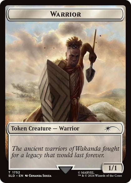 Warrior Token (Rainbow Foil), Secret Lair Drop Series 1752