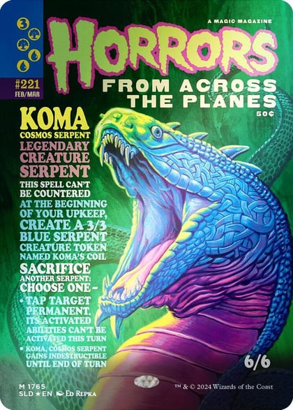 Koma, Cosmos Serpent (Rainbow Foil), Secret Lair Drop Series 1765