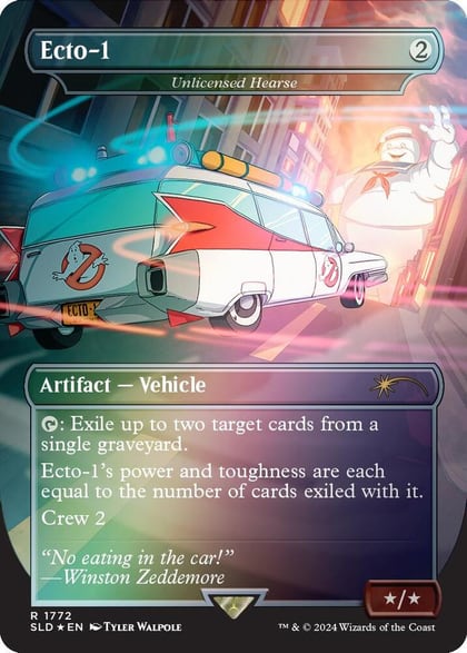 Ecto-1 - Unlicensed Hearse (Rainbow Foil), Secret Lair Drop Series 1772
