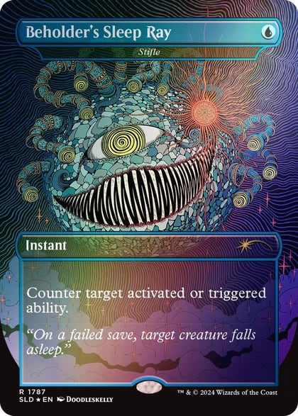 Beholder's Sleep Ray - Stifle (Rainbow Foil), Secret Lair Drop Series 1787