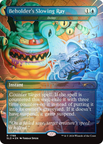 Beholder's Slowing Ray - Delay (Rainbow Foil), Secret Lair Drop Series 1788