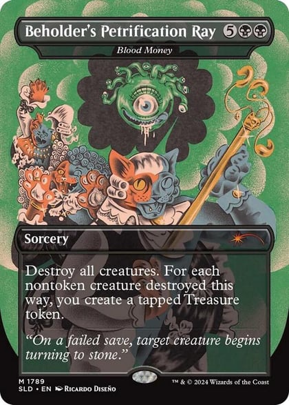 Beholder's Petrification Ray - Blood Money, Secret Lair Drop Series 1789