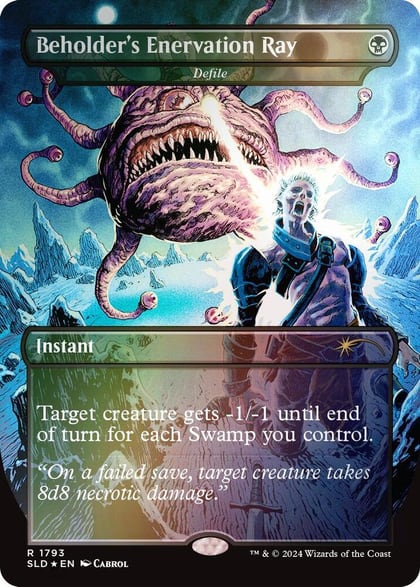 Beholder's Enervation Ray - Defile (Rainbow Foil), Secret Lair Drop Series 1793