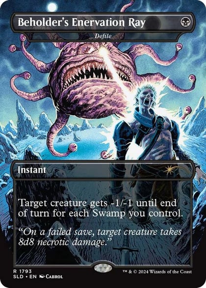 Beholder's Enervation Ray - Defile, Secret Lair Drop Series 1793