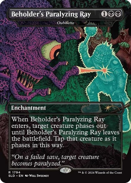 Beholder's Paralyzing Ray - Oubliette, Secret Lair Drop Series 1794