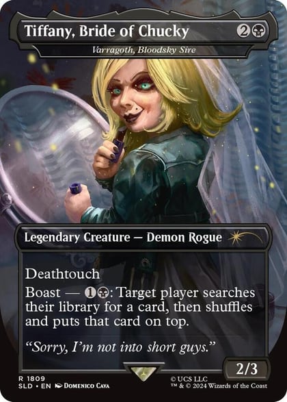 Tiffany, Bride of Chucky - Varragoth, Bloodsky Sire, Secret Lair Drop Series 1809