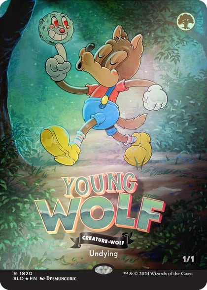 Young Wolf (Rainbow Foil), Secret Lair Drop Series 1820