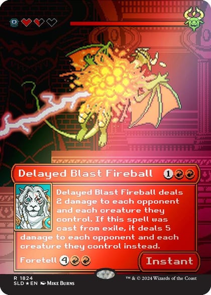 Delayed Blast Fireball (Rainbow Foil), Secret Lair Drop Series 1824