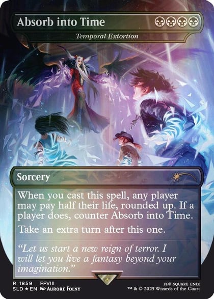 Absorb into Time - Temporal Extortion (Rainbow Foil), Secret Lair Drop Series 1859