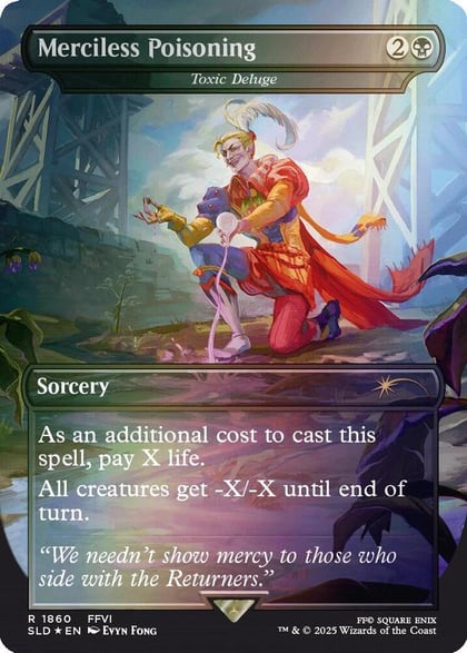 Merciless Poisoning - Toxic Deluge (Rainbow Foil), Secret Lair Drop Series 1860