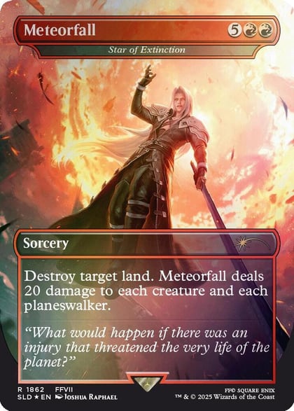 Meteorfall - Star of Extinction (Rainbow Foil), Secret Lair Drop Series 1862
