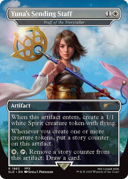 Yuna's Sending Staff - Staff of the Storyteller, Secret Lair Drop Series 1863