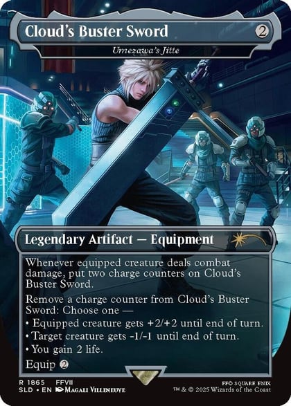 Cloud's Buster Sword - Umezawa's Jitte, Secret Lair Drop Series 1865