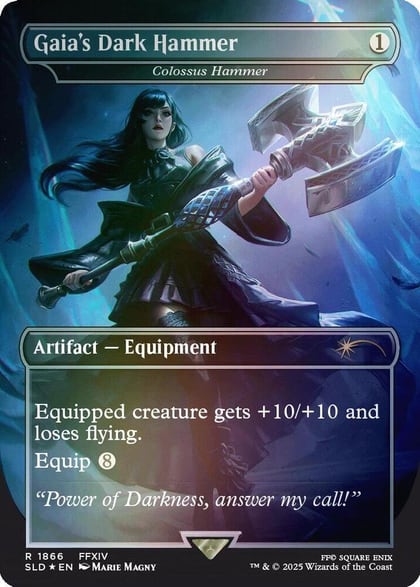 Gaia's Dark Hammer - Colossus Hammer (Rainbow Foil), Secret Lair Drop Series 1866