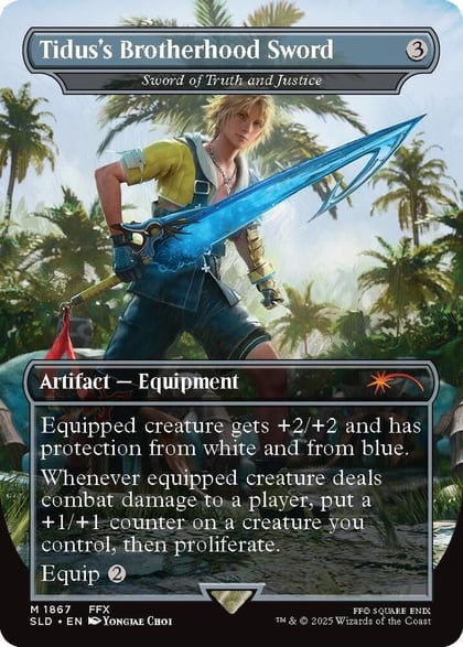 Tidus's Brotherhood Sword - Sword of Truth and Justice, Secret Lair Drop Series 1867