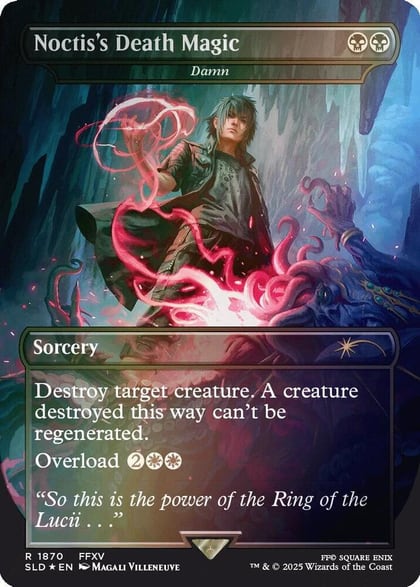 Noctis's Death Magic - Damn (Rainbow Foil), Secret Lair Drop Series 1870