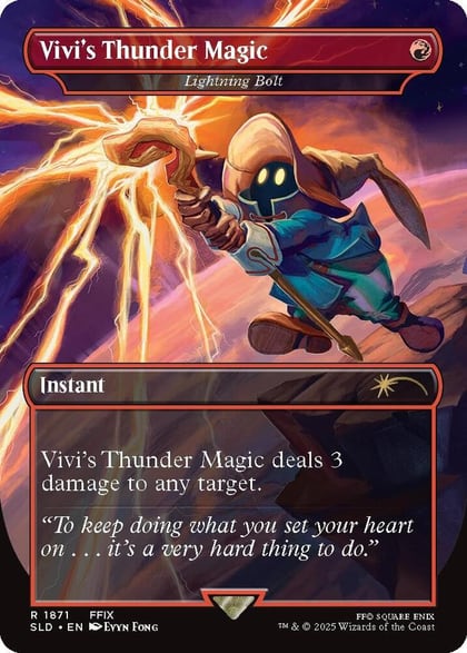 Vivi's Thunder Magic - Lightning Bolt, Secret Lair Drop Series 1871