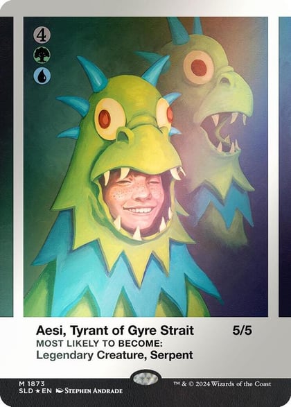 Aesi, Tyrant of Gyre Strait (Rainbow Foil), Secret Lair Drop Series 1873