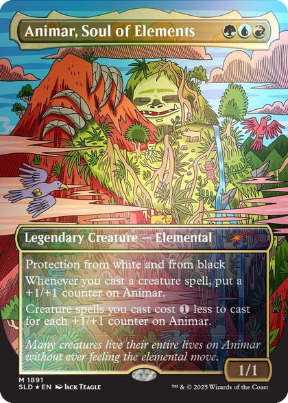 Animar, Soul of Elements (Rainbow Foil), Secret Lair Drop Series 1891