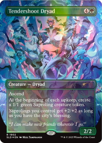 Tendershoot Dryad (Double Rainbow Foil), Secret Lair Drop Series 1902