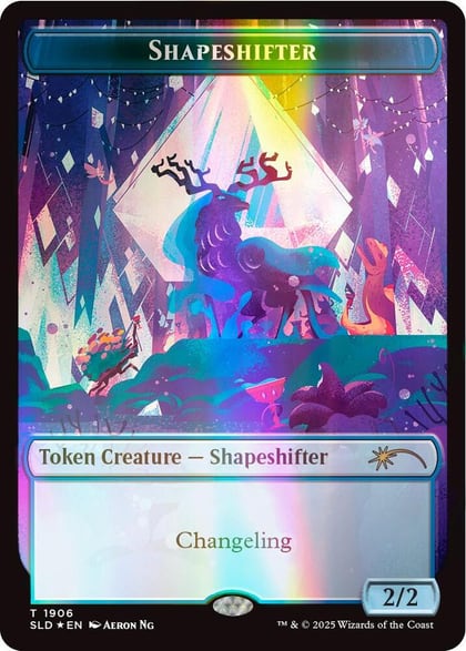 Shapeshifter Token (1906) (Double Rainbow Foil), Secret Lair Drop Series 1906