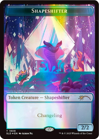 Shapeshifter Token (1909) (Double Rainbow Foil), Secret Lair Drop Series 1909