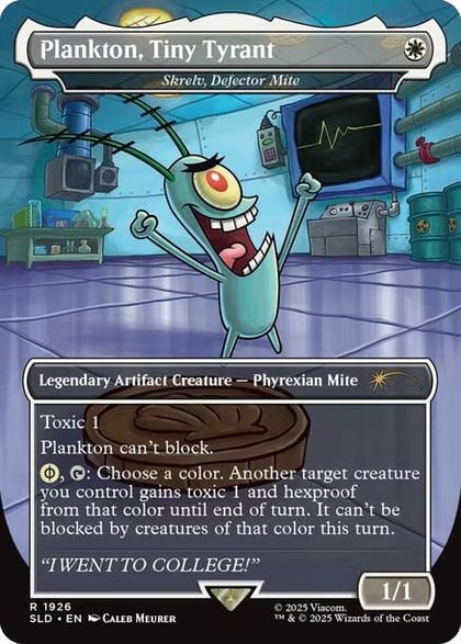 Plankton, Tiny Tyrant - Skrelv, Defector Mite, Secret Lair Drop Series 1926
