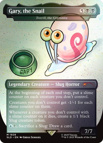 Gary, the Snail - Toxrill, the Corrosive (Rainbow Foil), Secret Lair Drop Series 1929