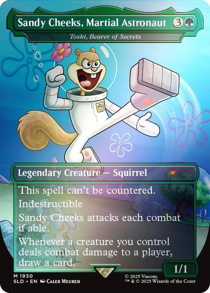 Sandy Cheeks, Martial Astronaut - Toski, Bearer of Secrets (Rainbow Foil), Secret Lair Drop Series 1930