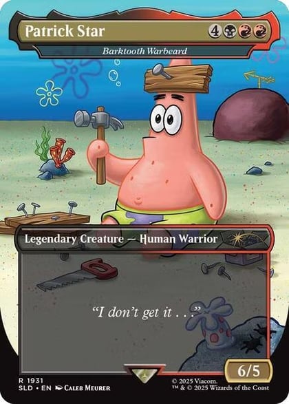 Patrick Star - Barktooth Warbeard, Secret Lair Drop Series 1931