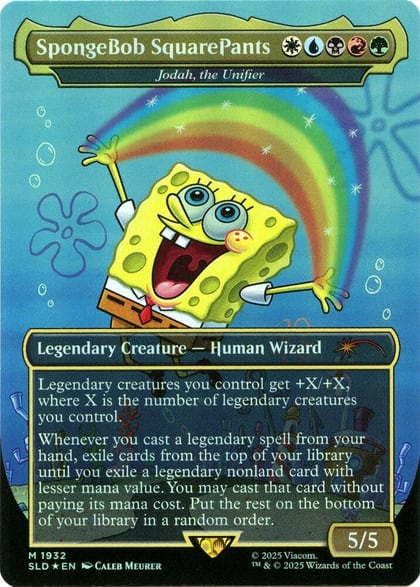 SpongeBob SquarePants - Jodah, the Unifier (Rainbow Foil), Secret Lair Drop Series 1932