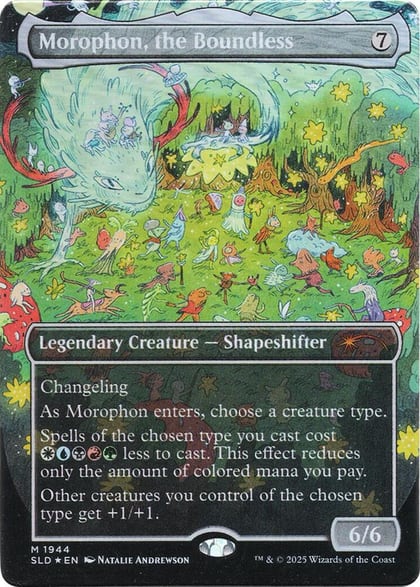 Morophon, the Boundless (Display Commander) - Thick Stock (Double Rainbow Foil), Secret Lair Drop Series 1944