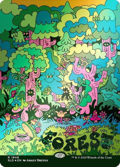 Forest (1949) (Rainbow Foil), Secret Lair Drop Series 1949