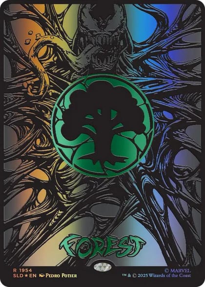 Forest (1954) (Raised Foil), Secret Lair Drop Series 1954